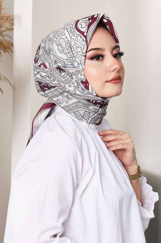 Soft Etro Eşarp Bordo - 2