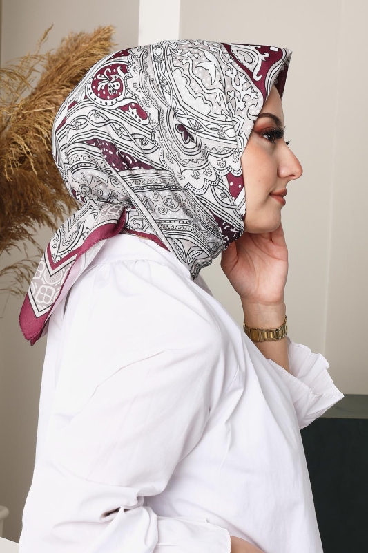 Soft Etro Eşarp Bordo - 4