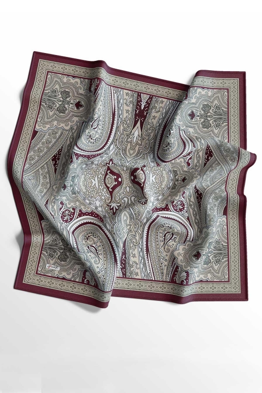 Soft Etro Eşarp Bordo - 5