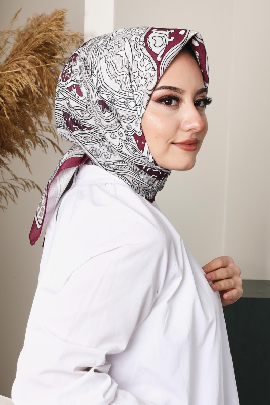 Soft Etro Eşarp Bordo - AFVENTE