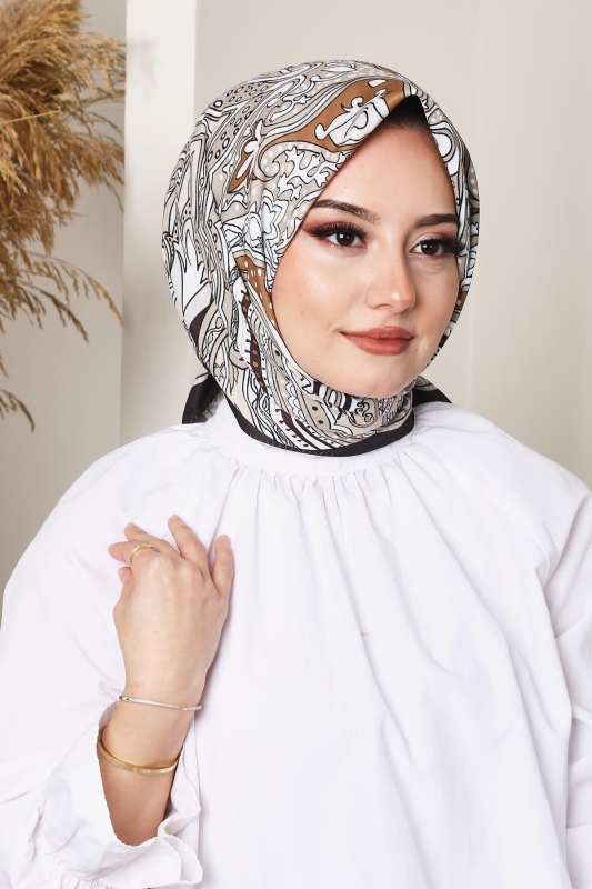 Soft Etro Eşarp Çikolata - 2