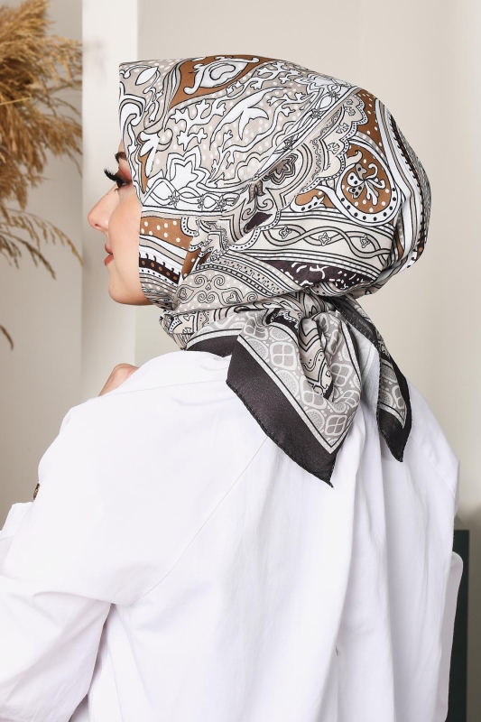 Soft Etro Eşarp Çikolata - 3