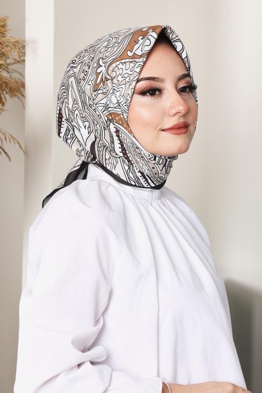 Soft Etro Eşarp Çikolata - 4