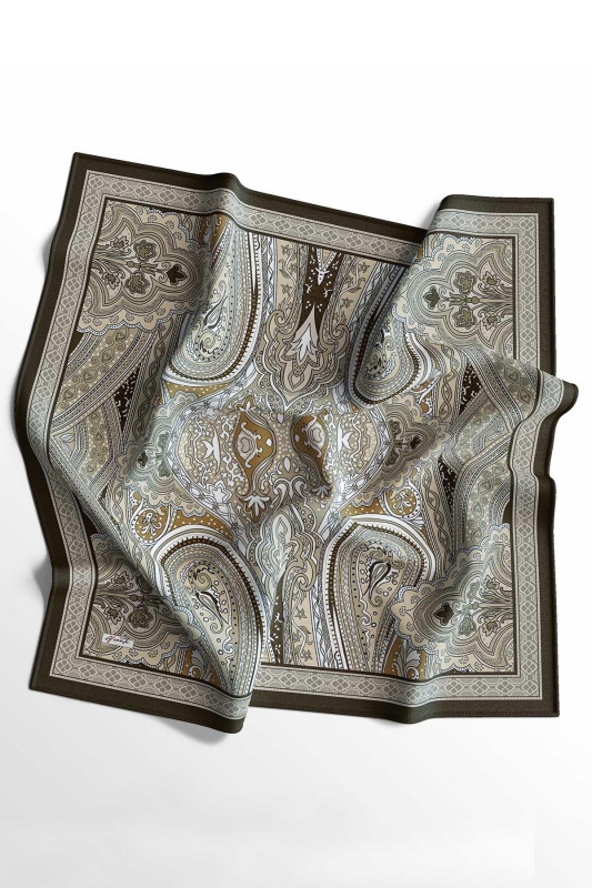 Soft Etro Eşarp Çikolata - 5