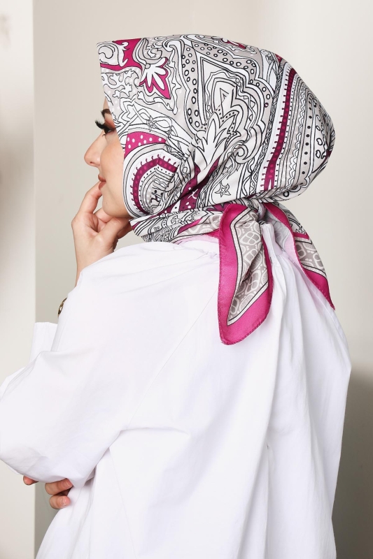 Soft Etro Eşarp Fuşya - 5