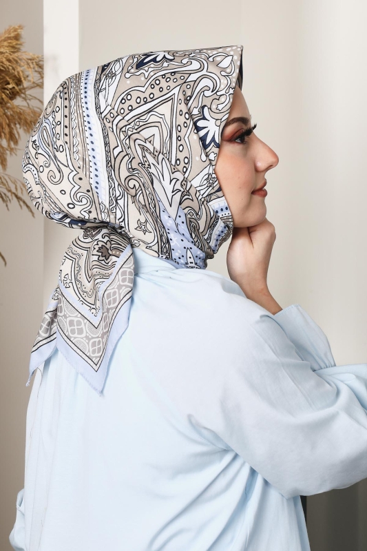 Soft Etro Eşarp Gri - 3