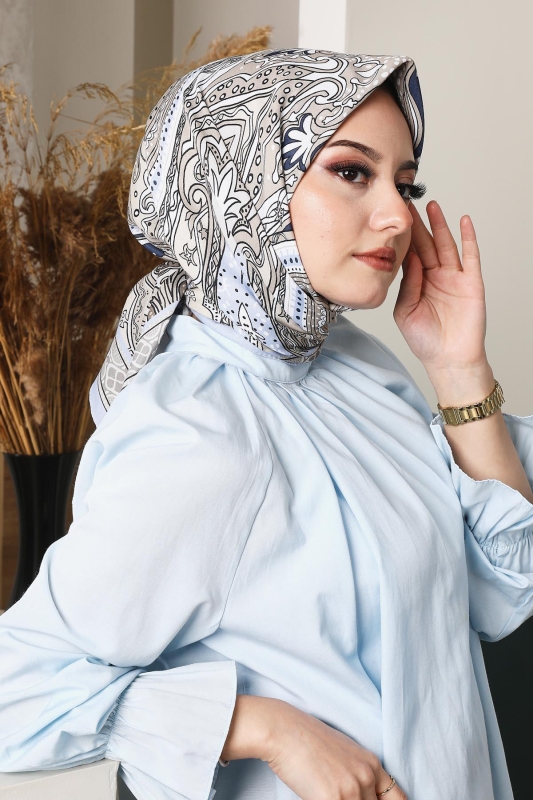 Soft Etro Eşarp Gri - 4