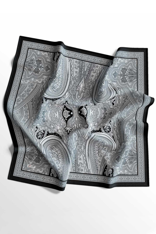 Soft Etro Eşarp Siyah - 5