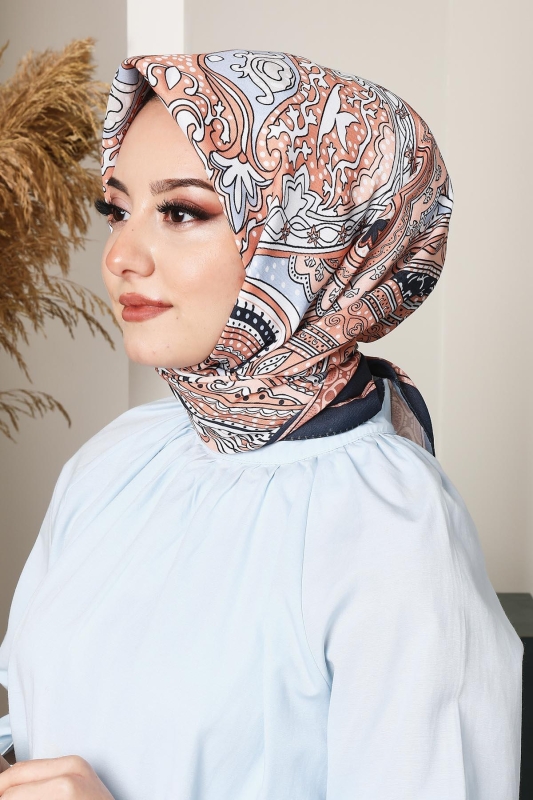 Soft Etro Eşarp Turuncu - 2
