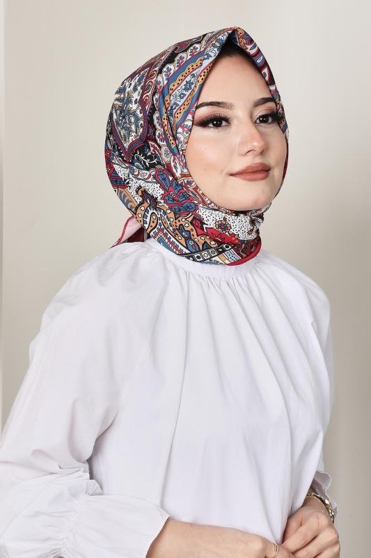 Soft Hint Eşarp Bordo - AFVENTE
