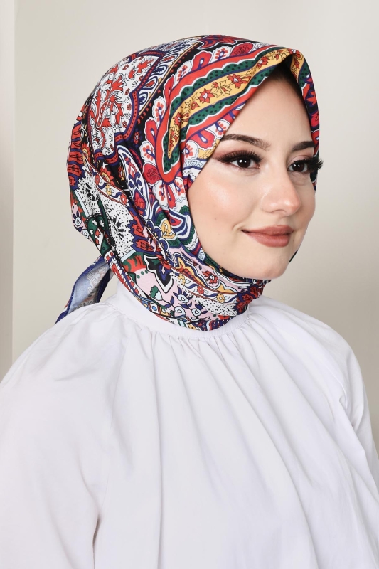 Soft Hint Eşarp Saks - 2