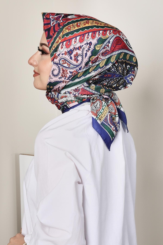 Soft Hint Eşarp Saks - 6