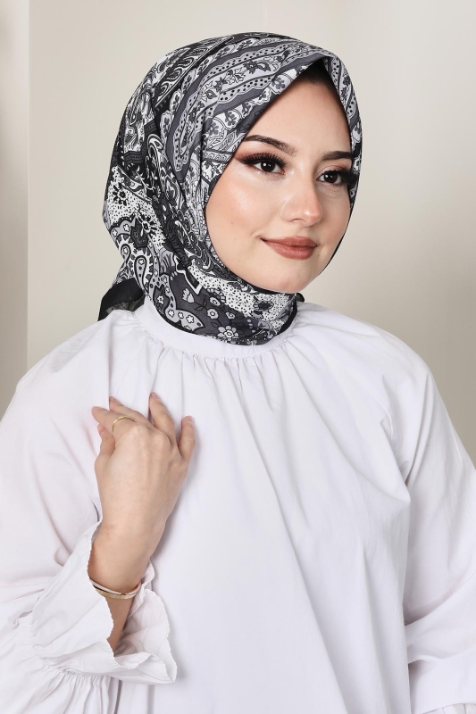 Soft Hint Eşarp Siyah - 4