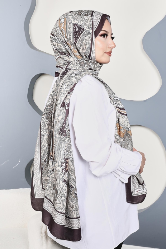 Soft Etro Şal Çikolata - 3
