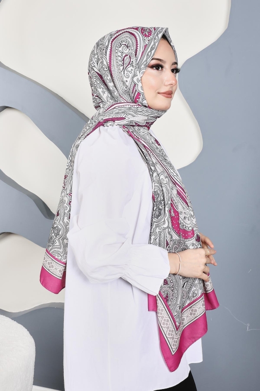 Soft Etro Şal Fuşya - 3