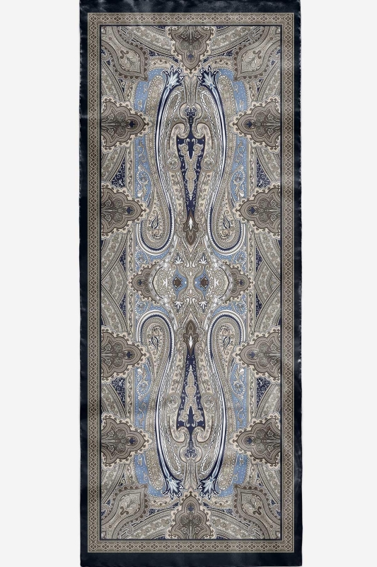 Soft Etro Şal Lacivert - 7