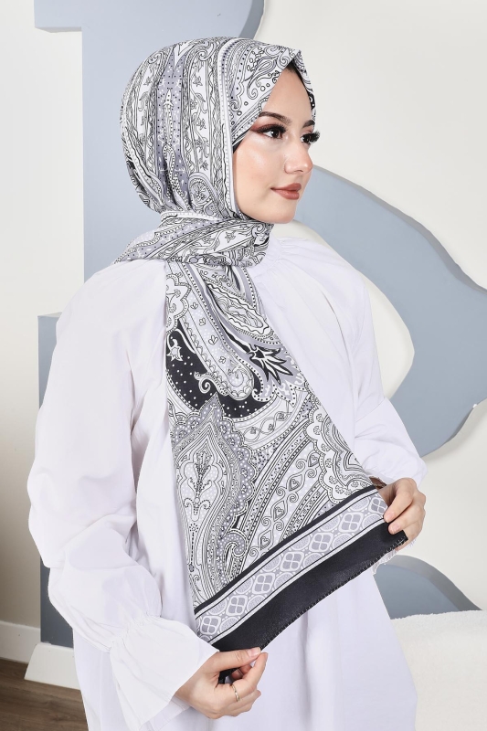 Soft Etro Şal Siyah - 2