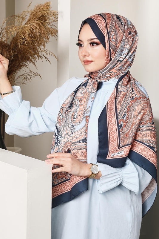 Soft Etro Şal Turuncu - 5