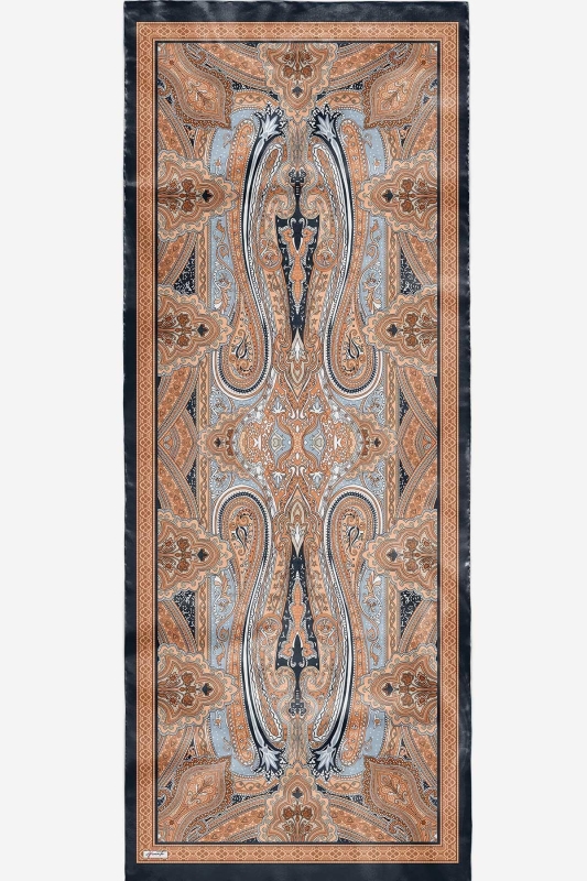 Soft Etro Şal Turuncu - 8