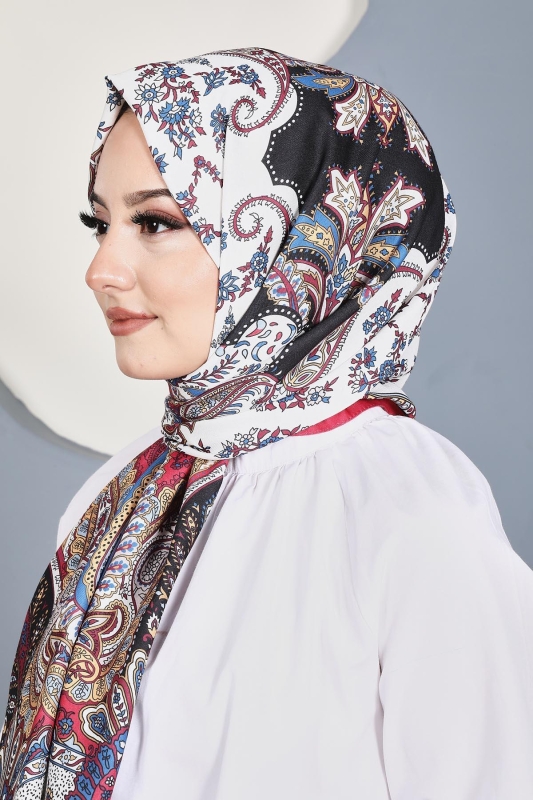 Soft Hint Şal Bordo - 5