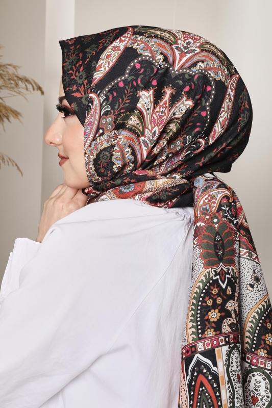 Soft Hint Şal Kahverengi - 5