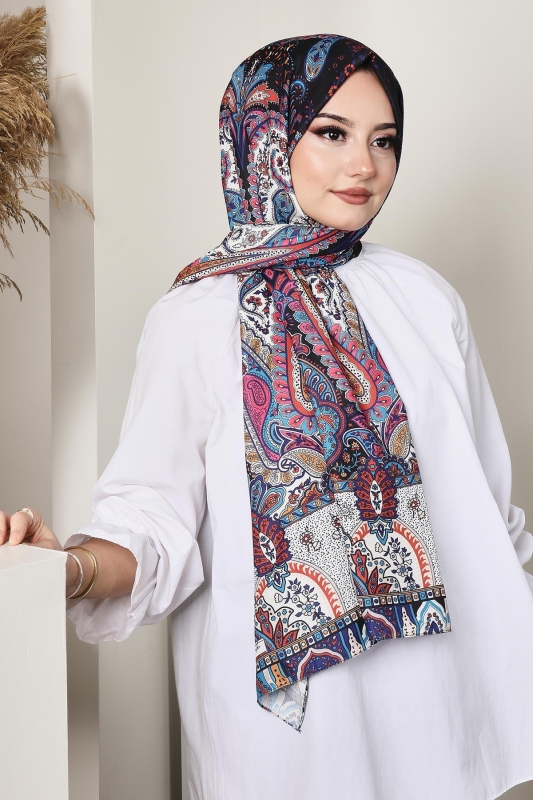 Soft Hint Şal Petrol - 4