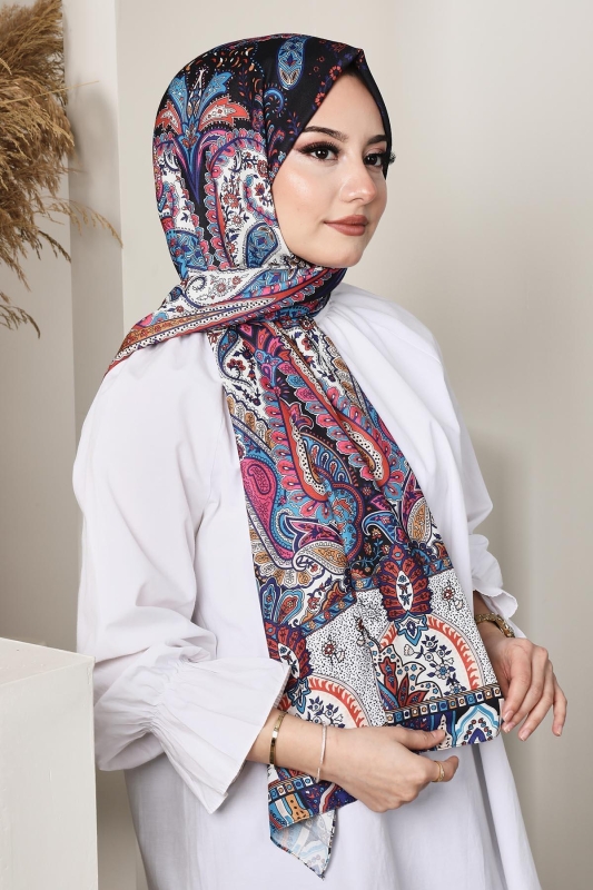 Soft Hint Şal Petrol - 5