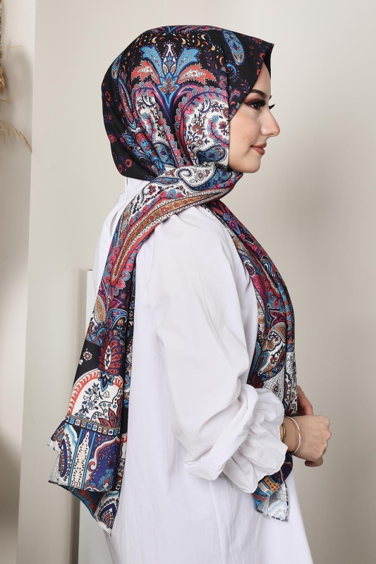 Soft Hint Şal Petrol - 7