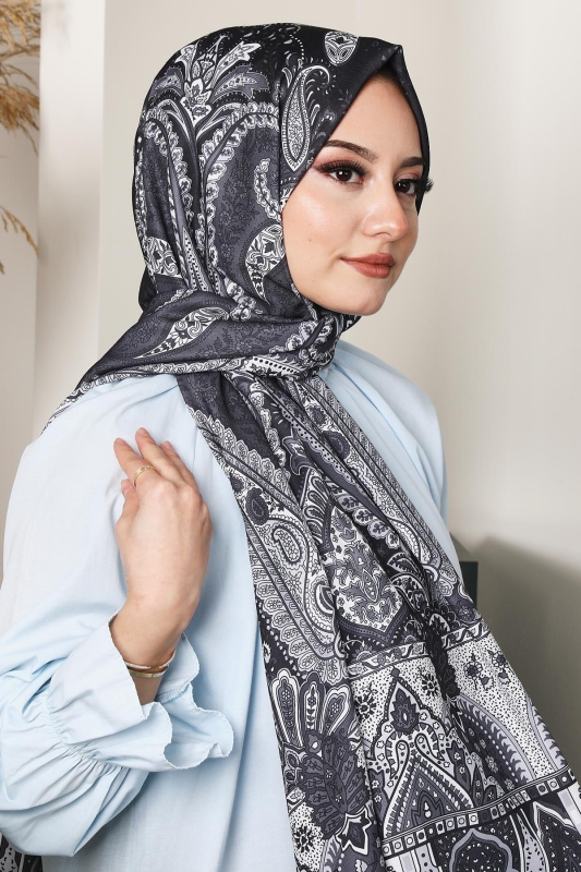Soft Hint Şal Siyah - 3