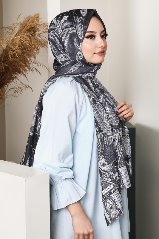 Soft Hint Şal Siyah - 6