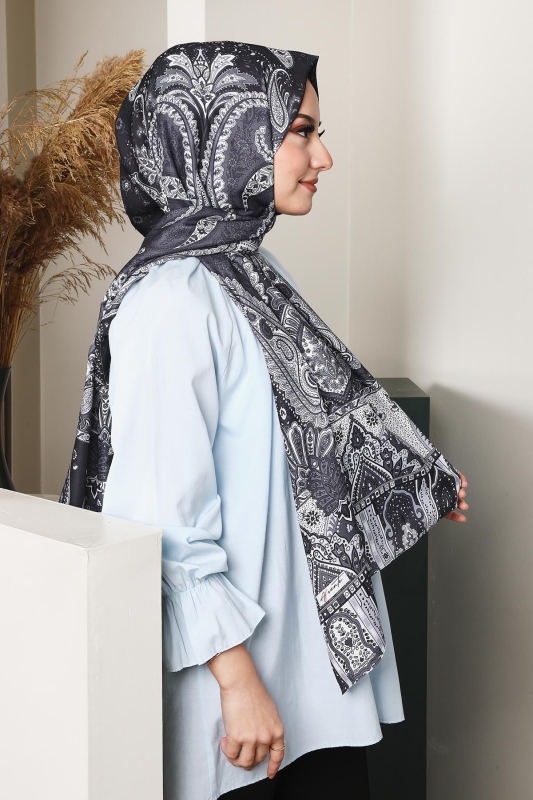 Soft Hint Şal Siyah - 7