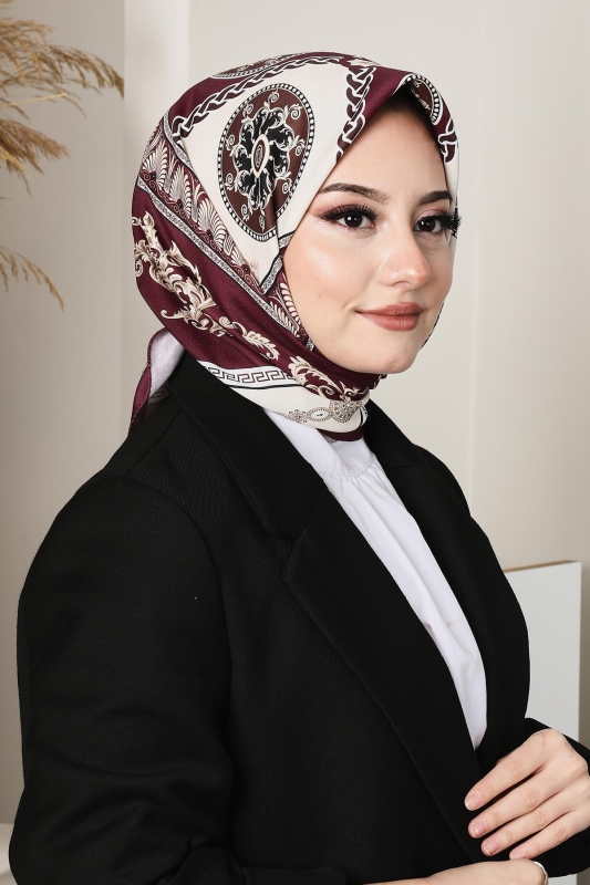 Soft Versa Eşarp Bordo - AFVENTE