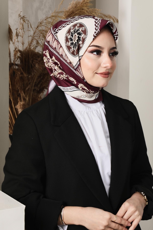 Soft Versa Eşarp Bordo - 2