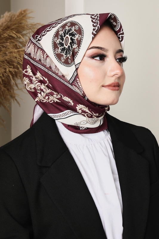 Soft Versa Eşarp Bordo - 4
