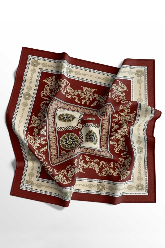 Soft Versa Eşarp Bordo - 6