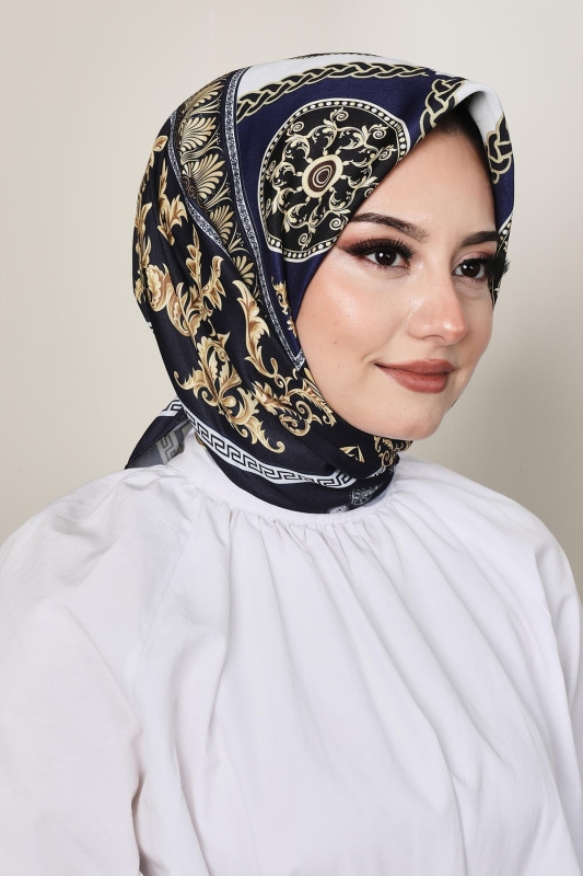 Soft Versa Eşarp Lacivert - AFVENTE
