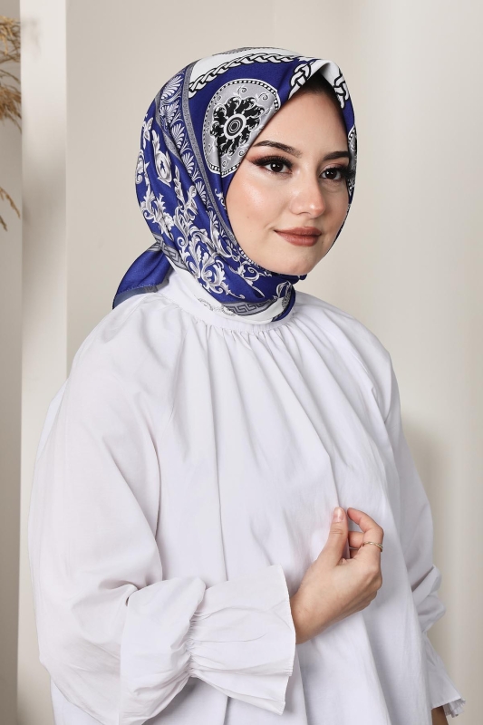 Soft Versa Eşarp Saks - AFVENTE