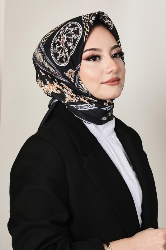 Soft Versa Eşarp Siyah - 7