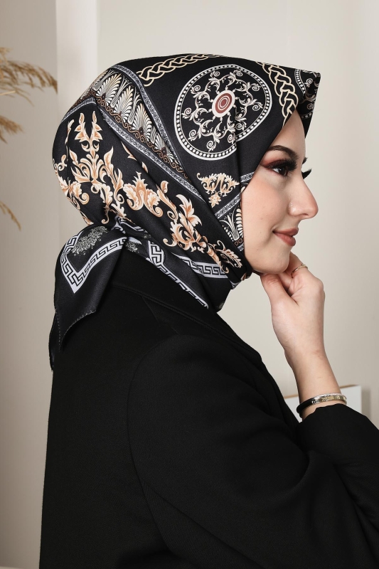Soft Versa Eşarp Siyah - 8