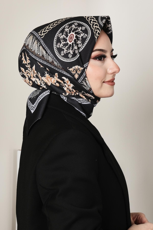 Soft Versa Eşarp Siyah - 9