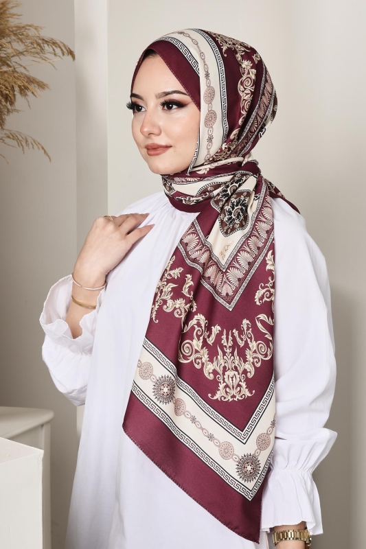 Soft Versa Şal Bordo - AFVENTE