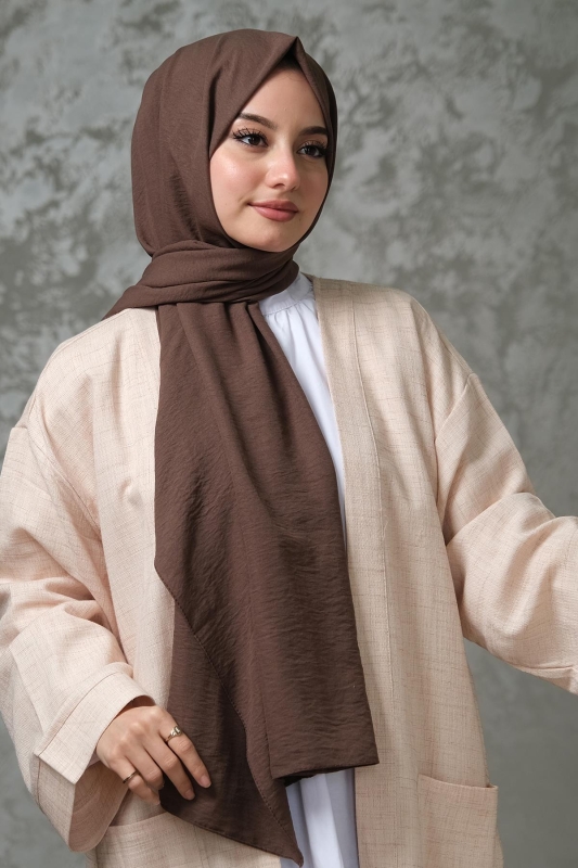 Afvente Pamuk Cazz Şal Acı Kahve - Afvente