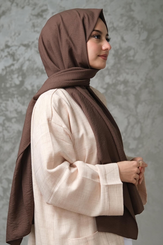 Afvente Pamuk Cazz Şal Acı Kahve - 3