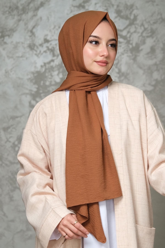 Afvente Pamuk Cazz Şal Camel - 1