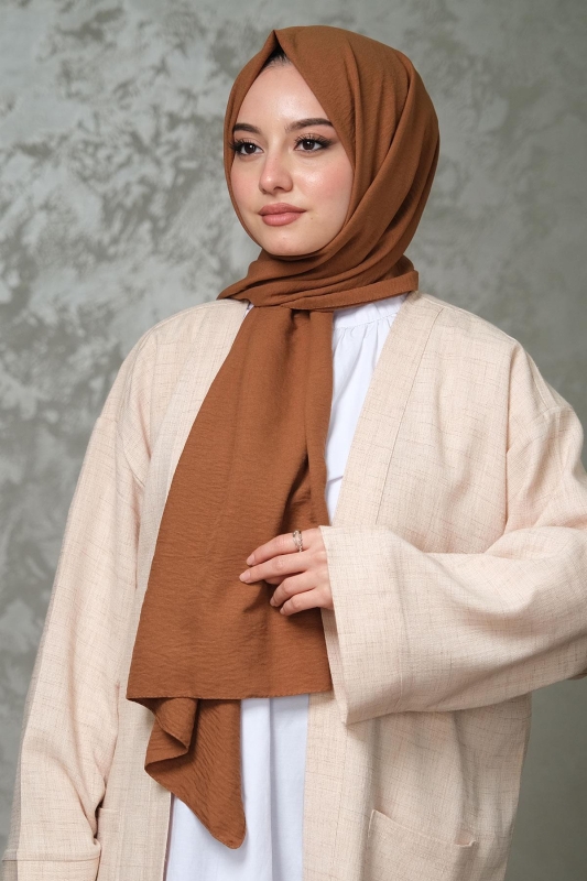 Afvente Pamuk Cazz Şal Camel - 2