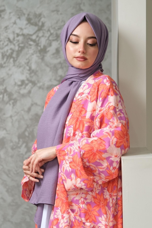 Afvente Pamuk Cazz Şal Lavanta - 3