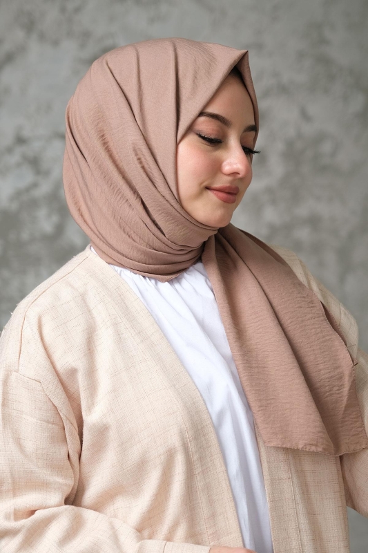 Afvente Pamuk Cazz Şal Sütlü Kahve - Afvente