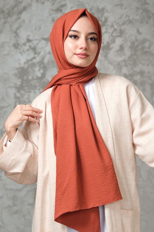 Kiremit Cazz Pamuk Şal - Afvente