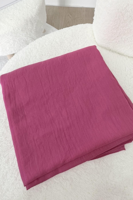 Pembe Kraş Pamuk Şal - 3