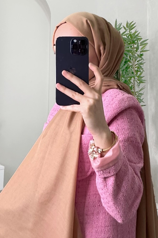 Sütlü Kahve Kraş Pamuk Şal - 2